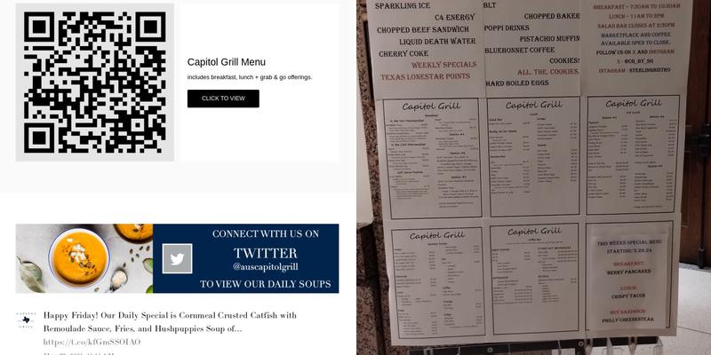 Capitol Grill Menu