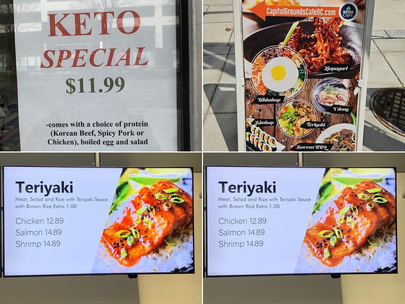 Capitol Grounds Cafe Menu