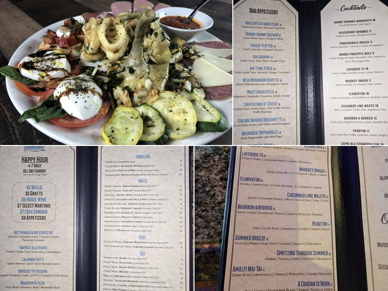 Capri Blu Menu