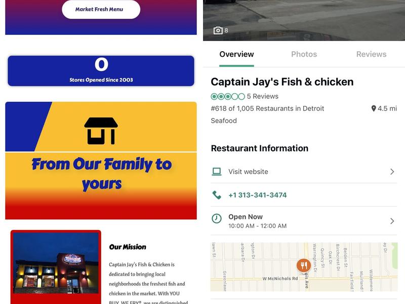 Captain Jay's Fish & Chicken Menu