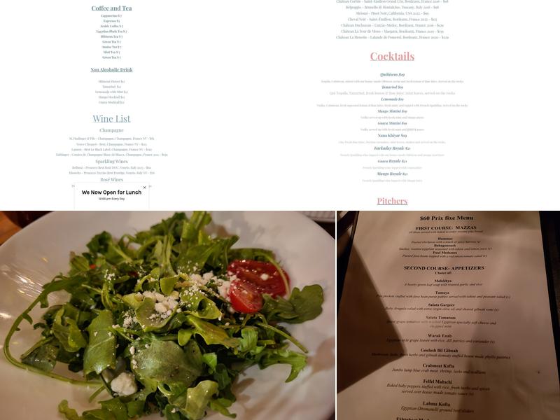 Casa La Femme Menu