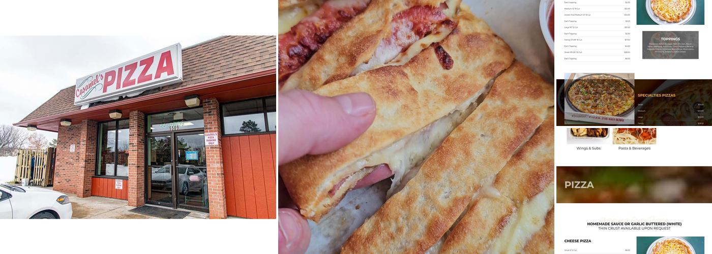 Casamel's Pizza Menu