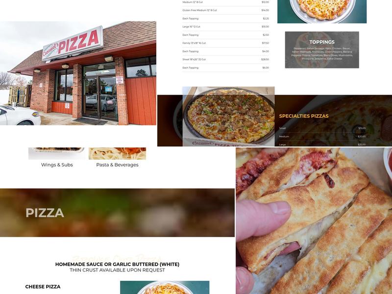 Casamel's Pizza Menu