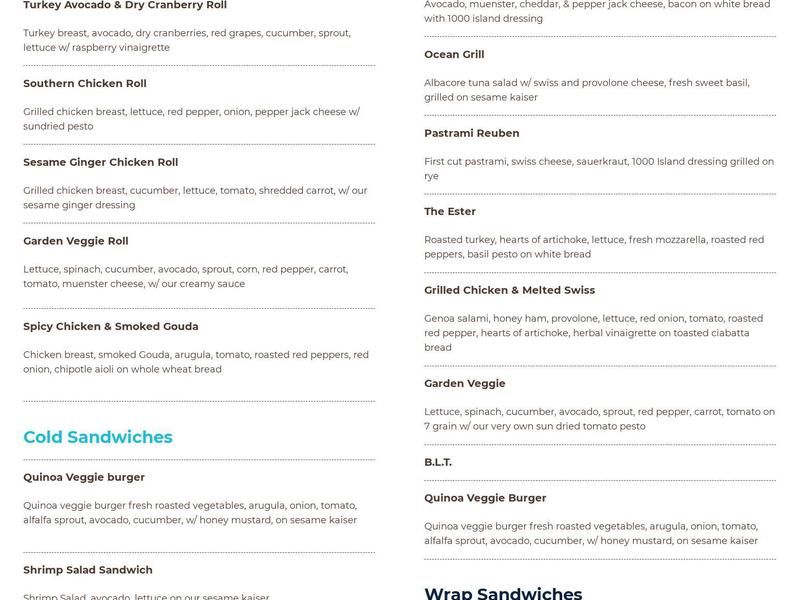 Casey's Coffee Inc Menu