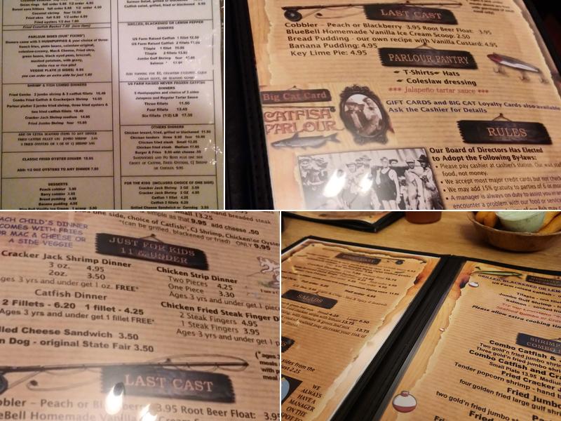 Catfish Parlour South Menu
