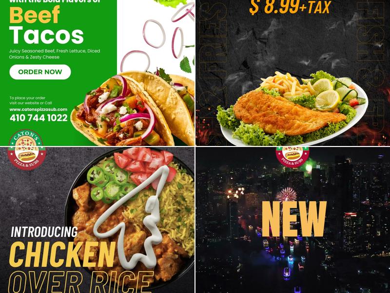 Caton's Pizza & Sub Menu
