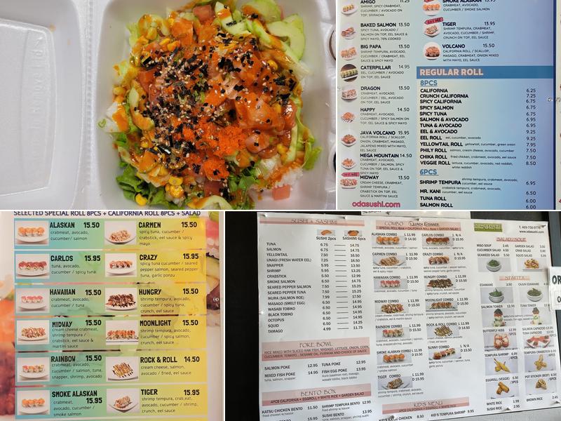 Oda Sushi Menu