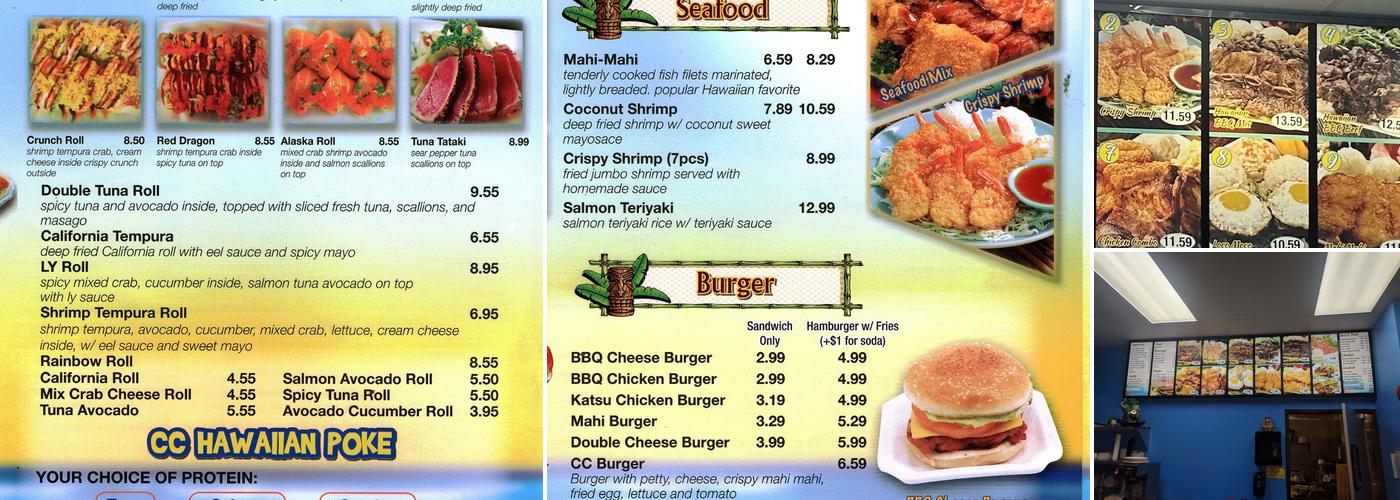 CC Hawaiian BBQ Menu