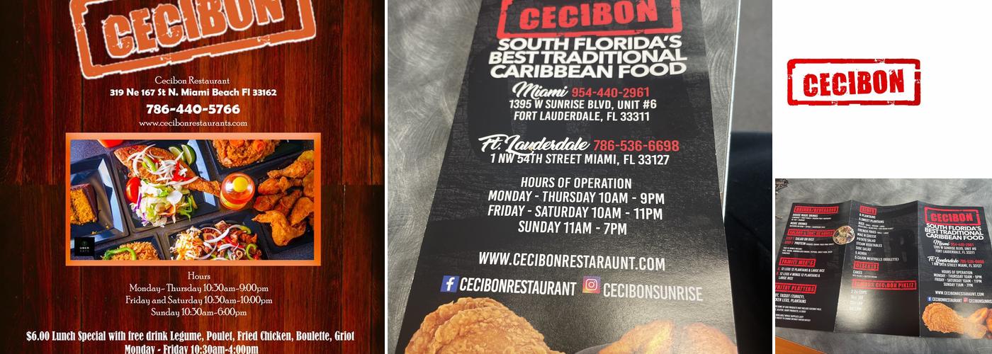 Cecibon Restaurant Menu