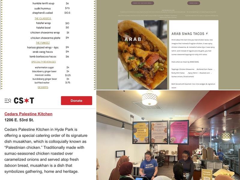Cedars Mediterranean Kitchen Menu