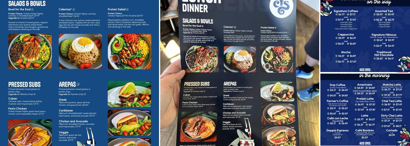 CFS Coffee For The Soul, Winter Park Menu