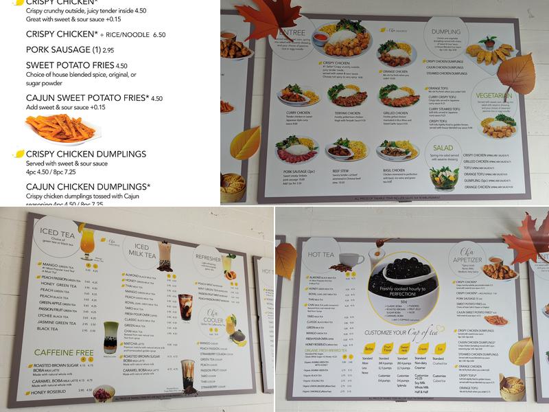 Cha For Tea - Long Beach Menu