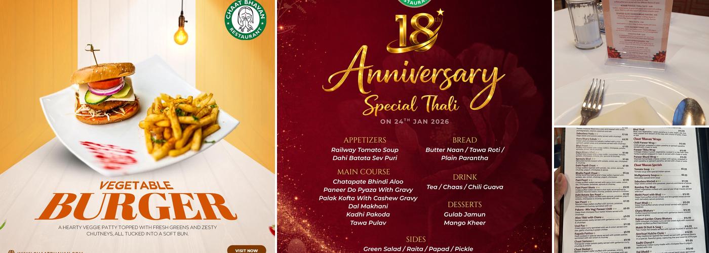 Chaat Bhavan - Dublin Menu