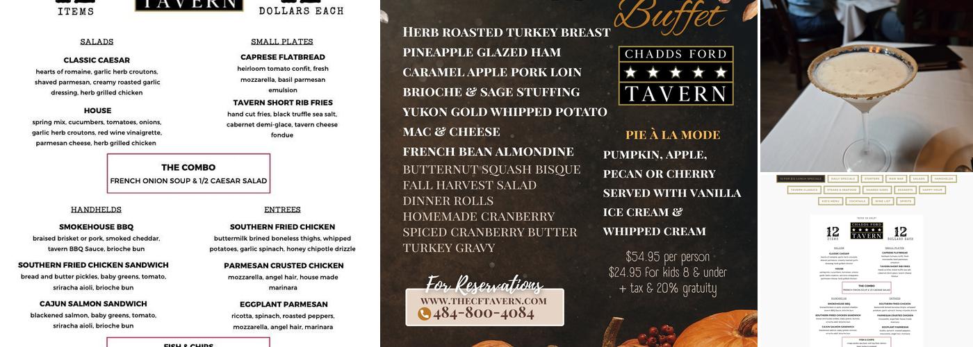 Chadds Ford Tavern Menu