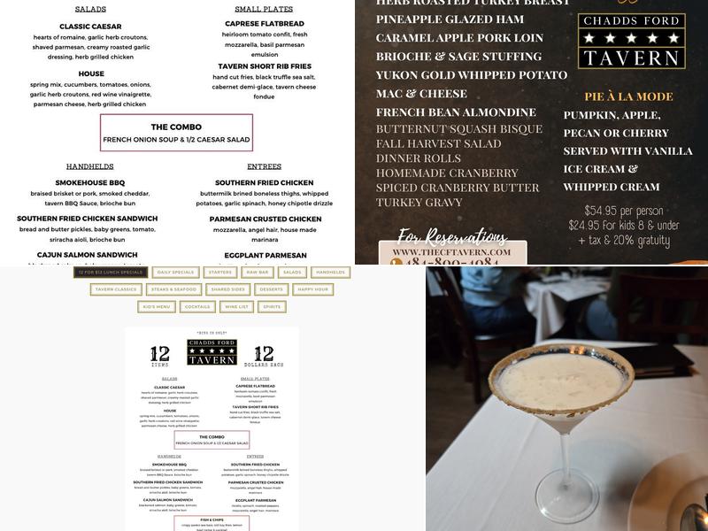 Chadds Ford Tavern Menu