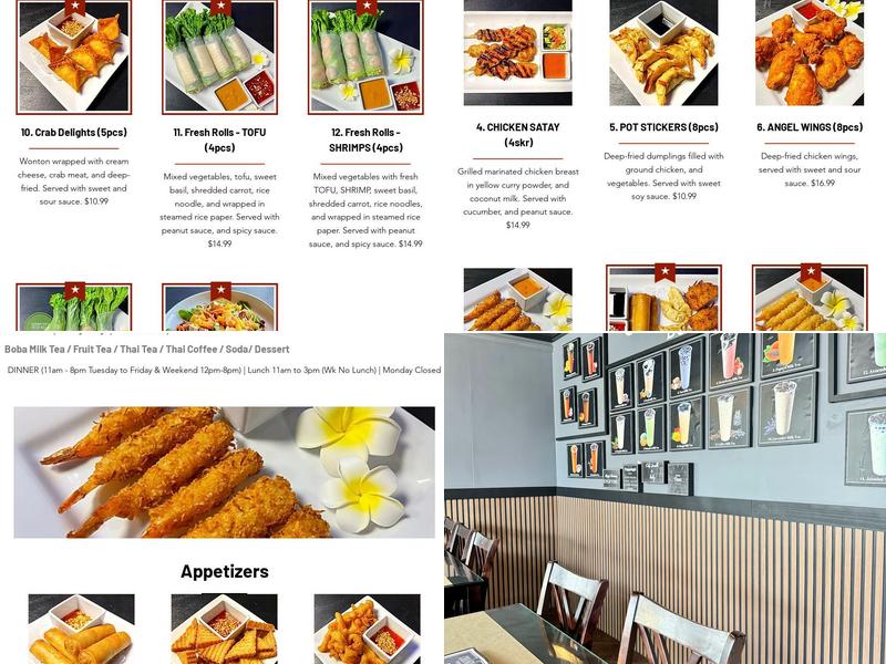 Chandala Thai Cuisine Menu