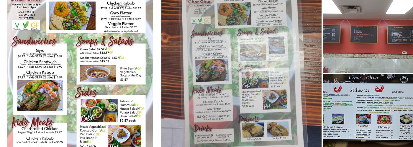 Char Char Menu