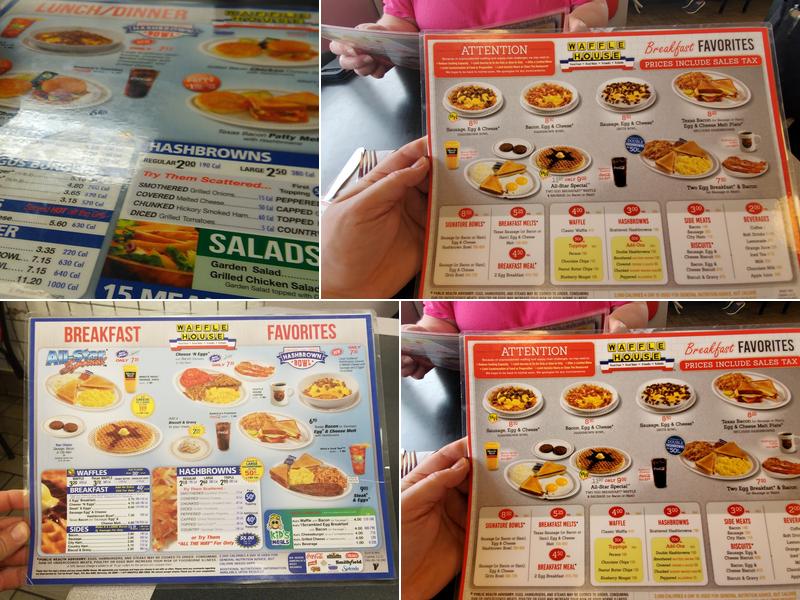 Waffle House Menu
