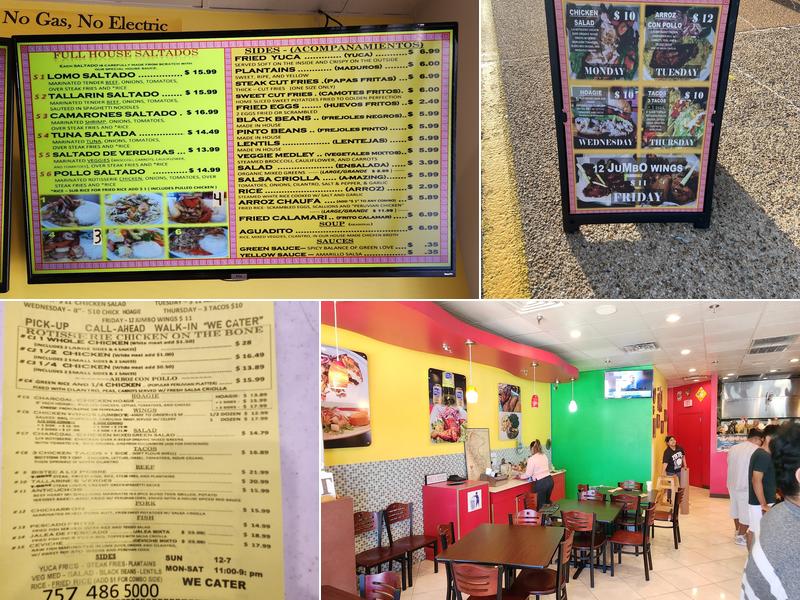 CHARCOAL CHICKEN Pollo A La Brasa Menu