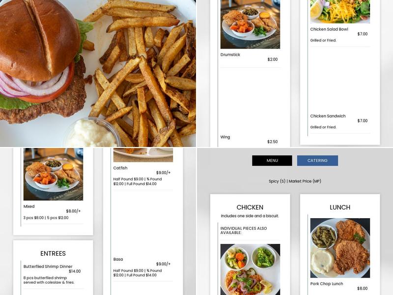 Charlie D's Chicken and Seafood East Menu