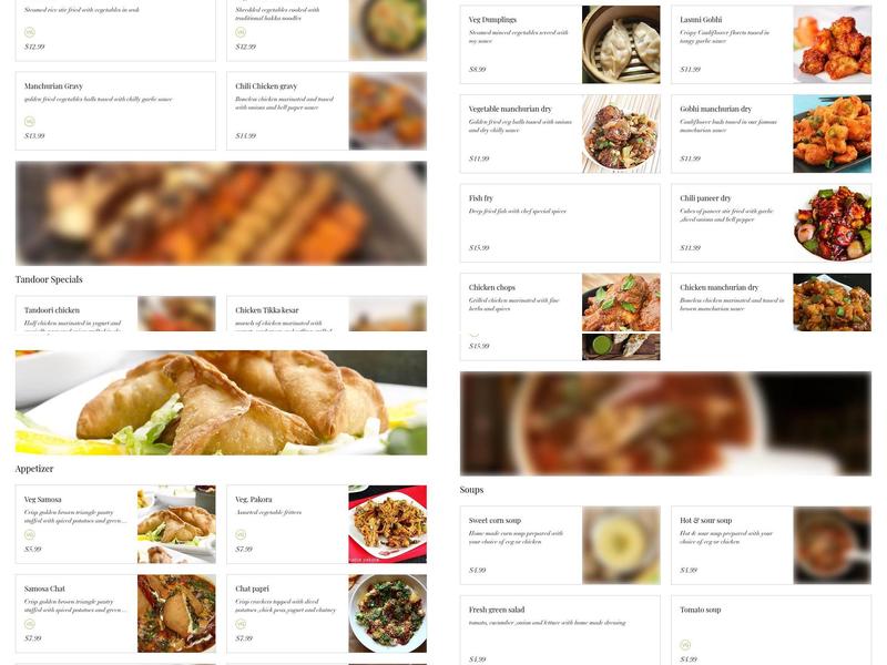 Chaska Menu