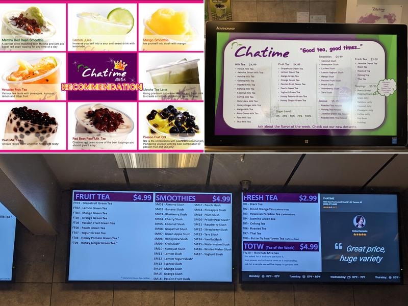 Chatime Menu