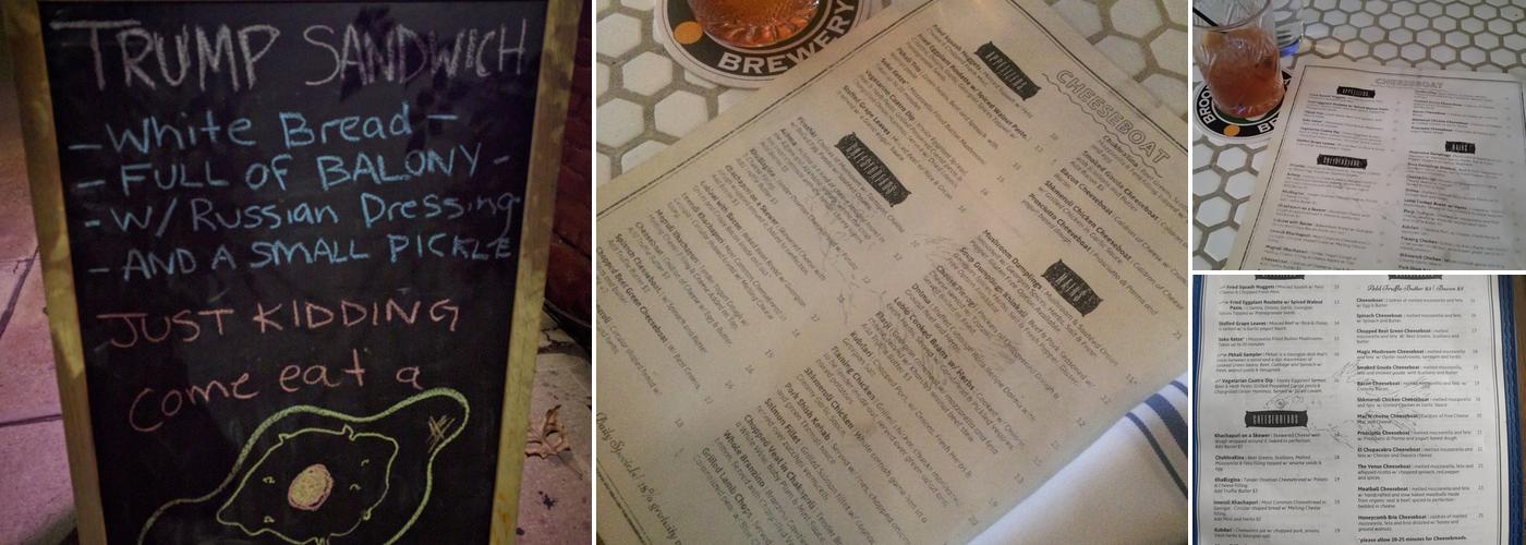 Cheeseboat Menu