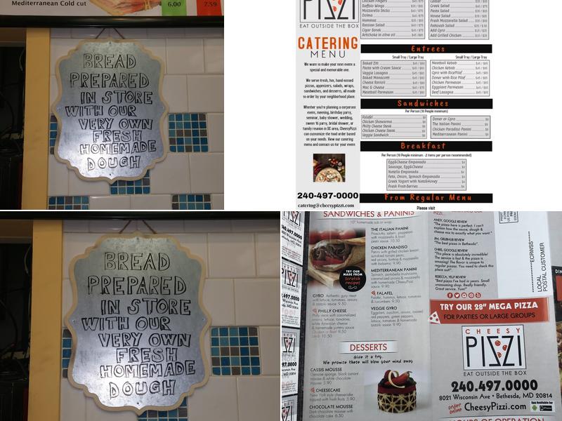 Cheesy Pizzi Menu