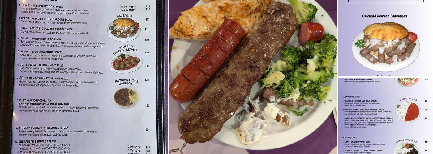 Chef Alisah's Restaurant Menu