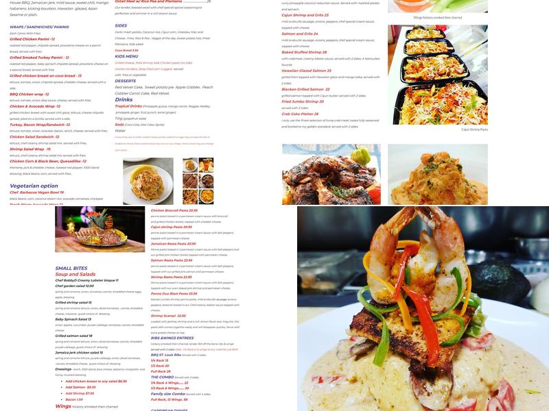Chef BobbyD Restaurant & Catering Menu