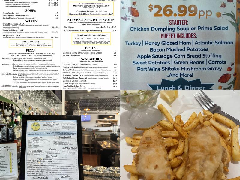 Chef Rolf's New Florida Kitchen Menu