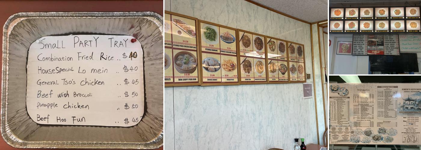 Chen's Kitchen Restaurant Menu