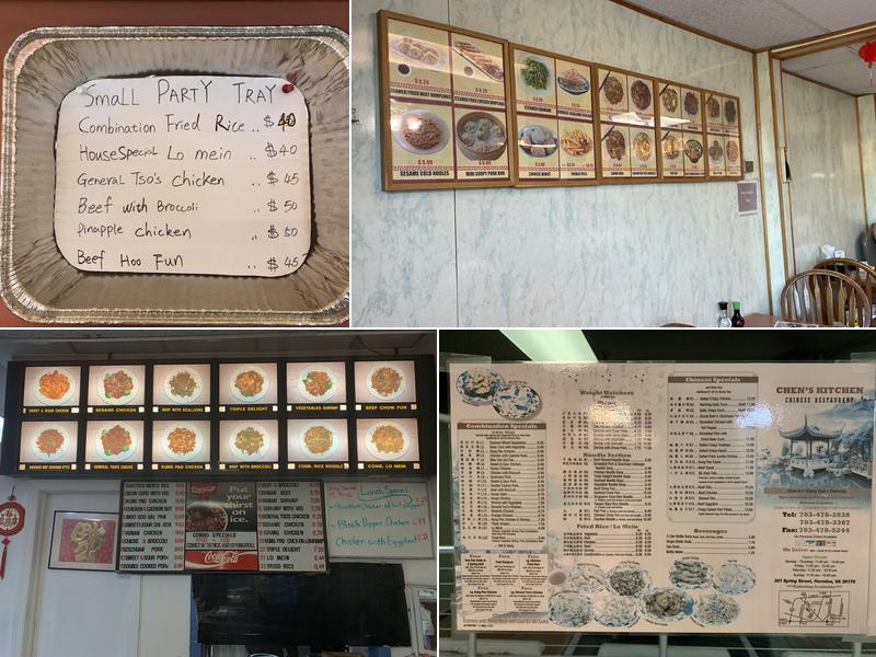 Chen's Kitchen Restaurant Menu