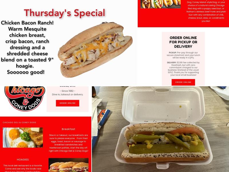 Chicago Deli & Coney Dogs Menu