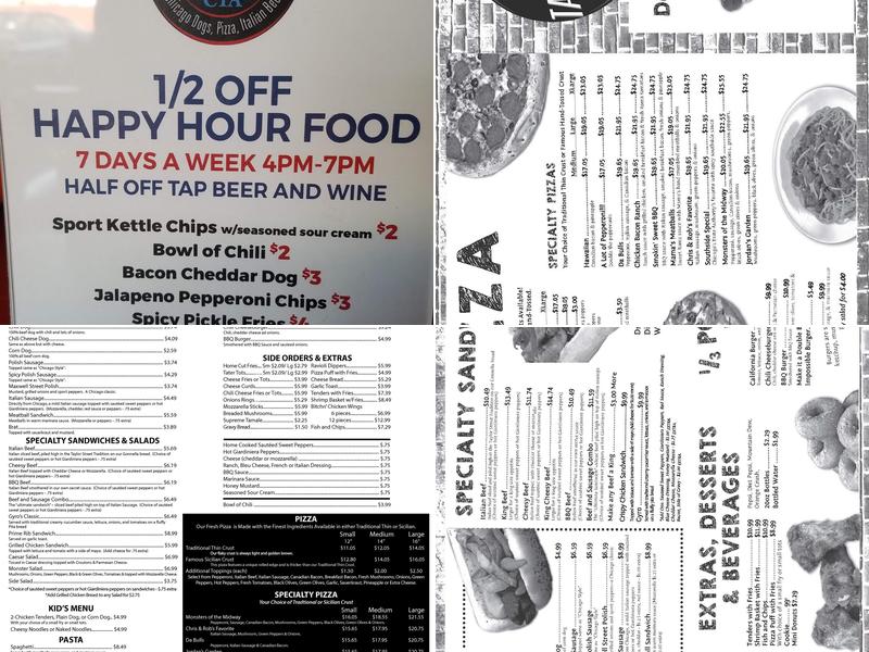 Chicago's Taste Authority Menu