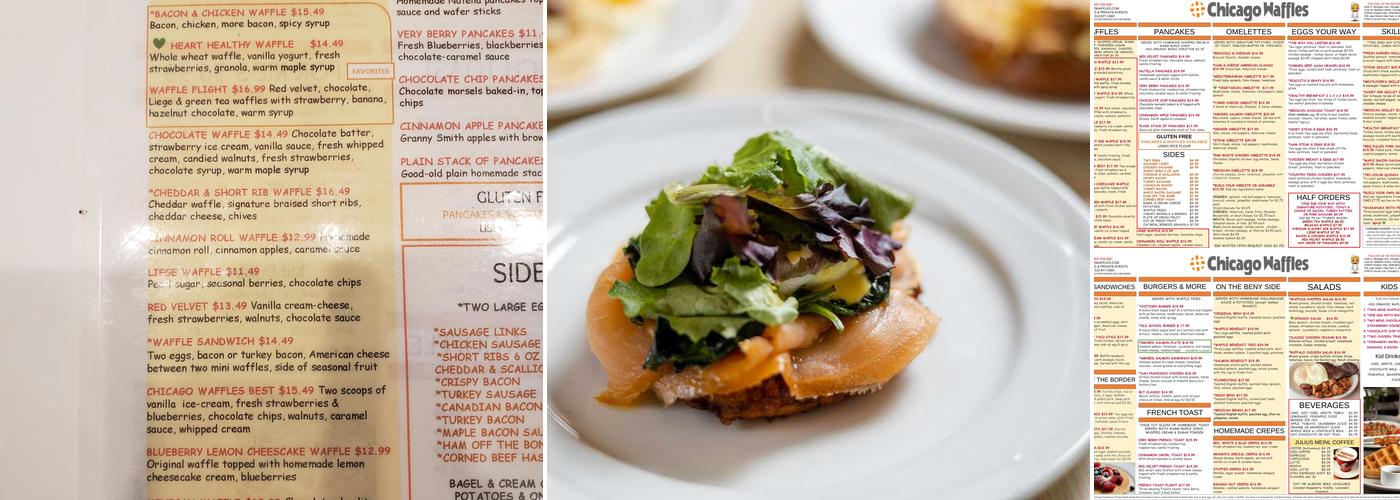 Chicago Waffles Menu