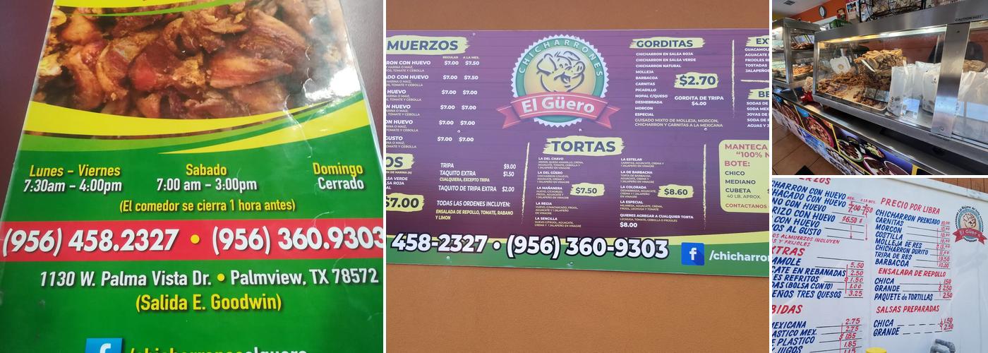 Chicharrones El Güero Menu
