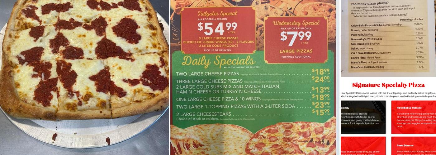 Chicho Bella Pizzeria & Subs Menu