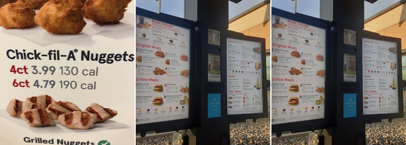 Chick-fil-A Menu
