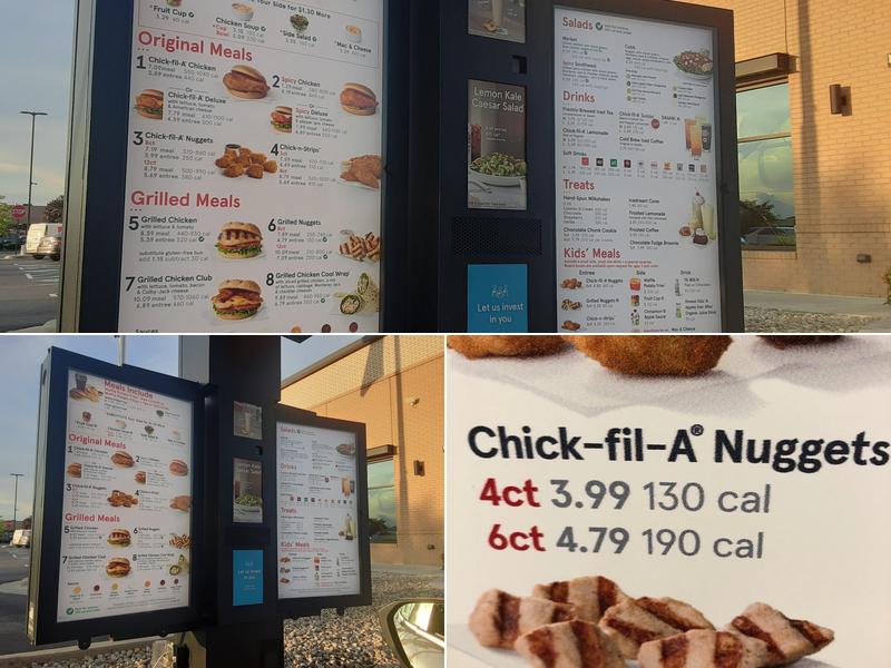 Chick-fil-A Menu