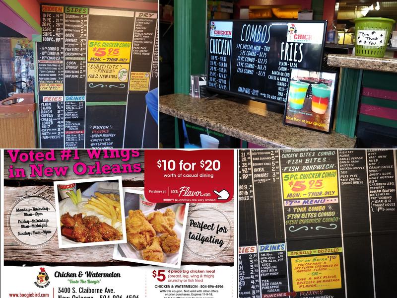 Chicken & Watermelon Menu