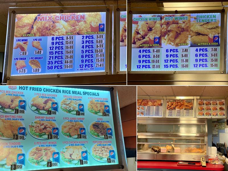 Chicken City Menu