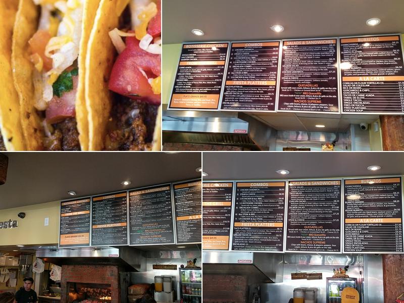 Chicken Fiesta Downtown Menu