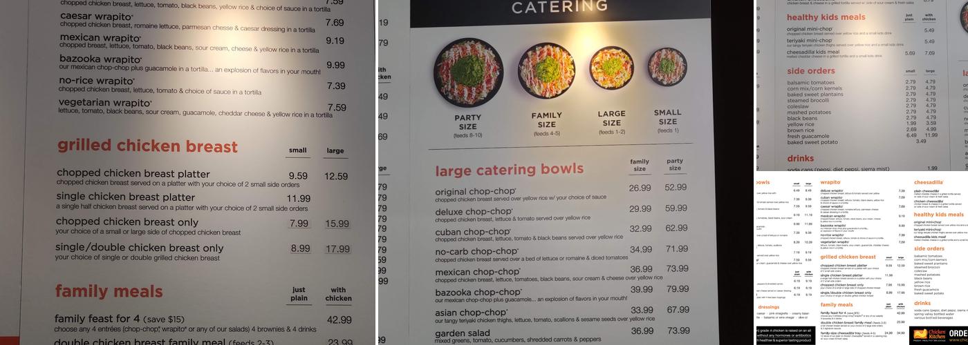 Chicken Kitchen Menu
