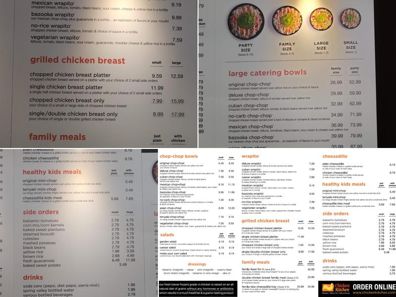 Chicken Kitchen Menu
