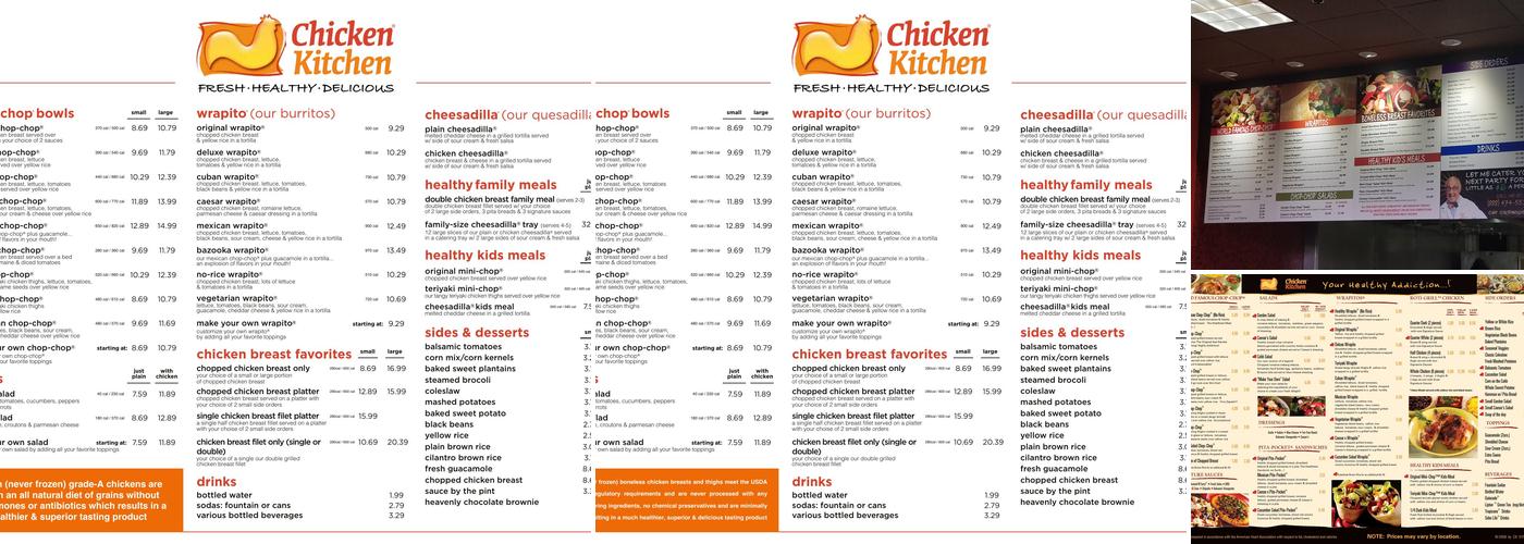 Chicken Kitchen Menu