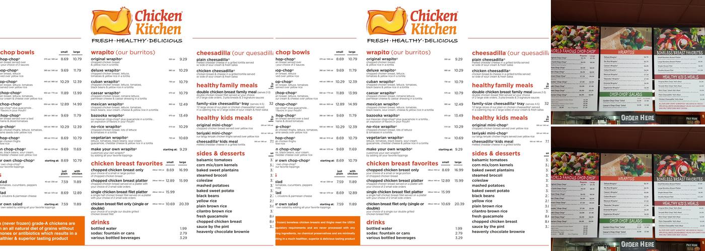 Chicken Kitchen Menu