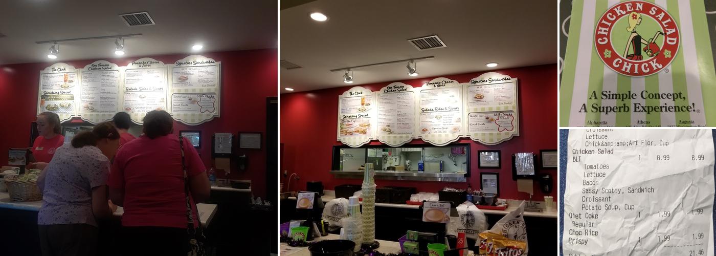 Chicken Salad Chick Menu