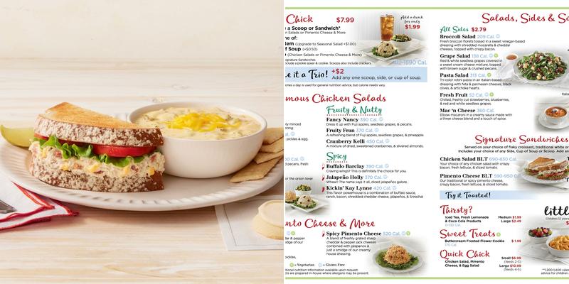 Chicken Salad Chick Menu