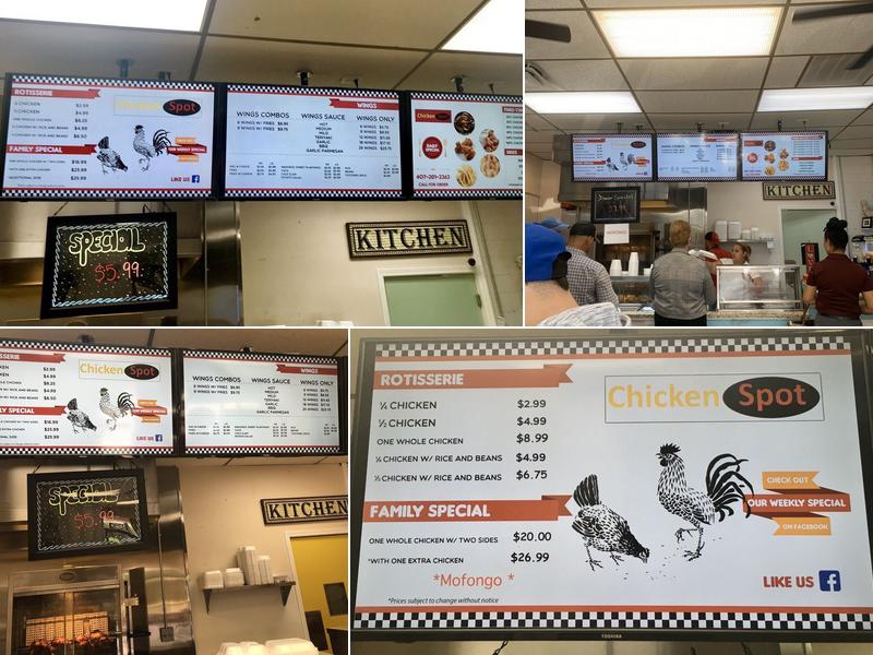 Chicken Spot Menu